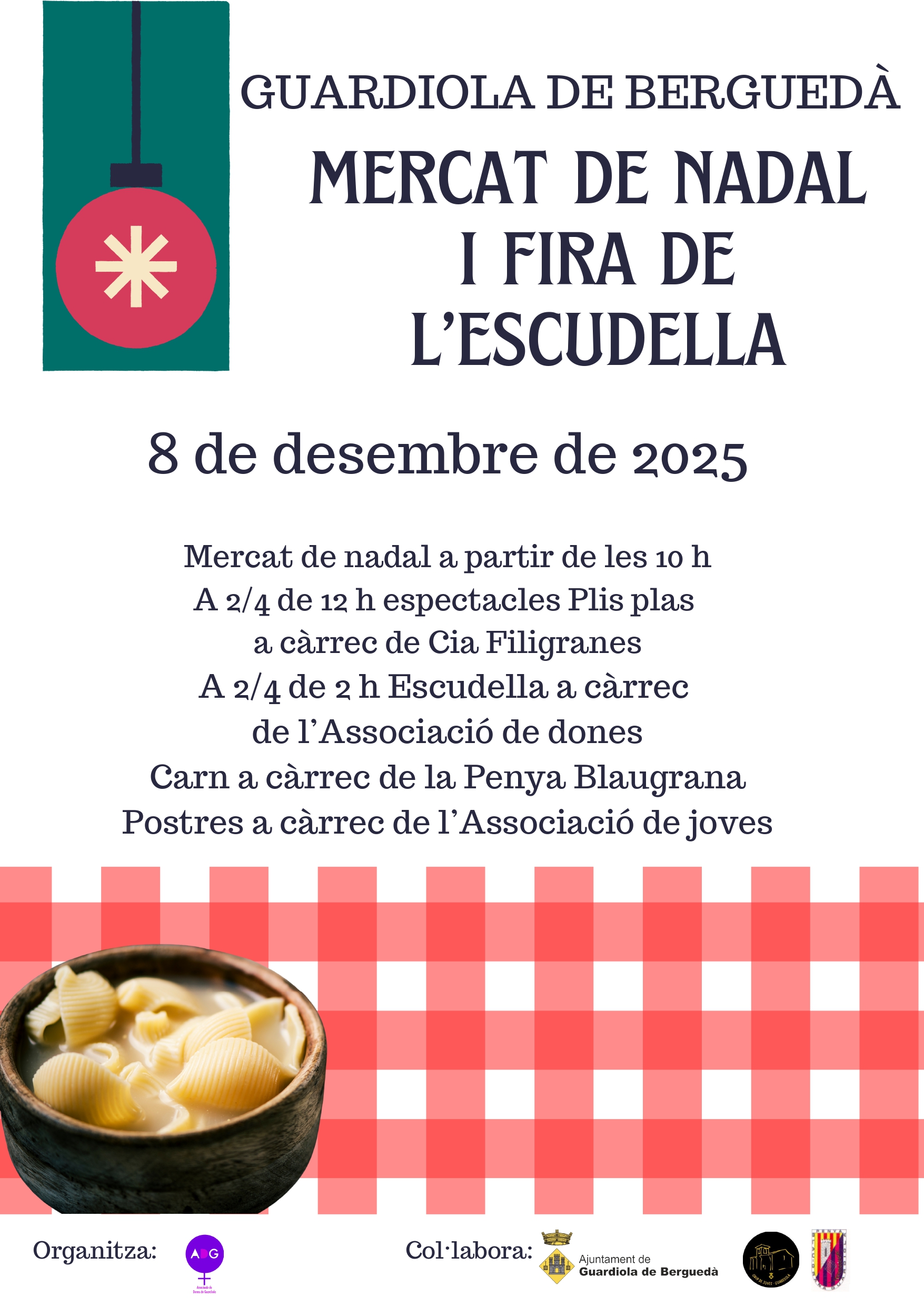 Cartell Mercat de Nadal i Fira de l'Escudella