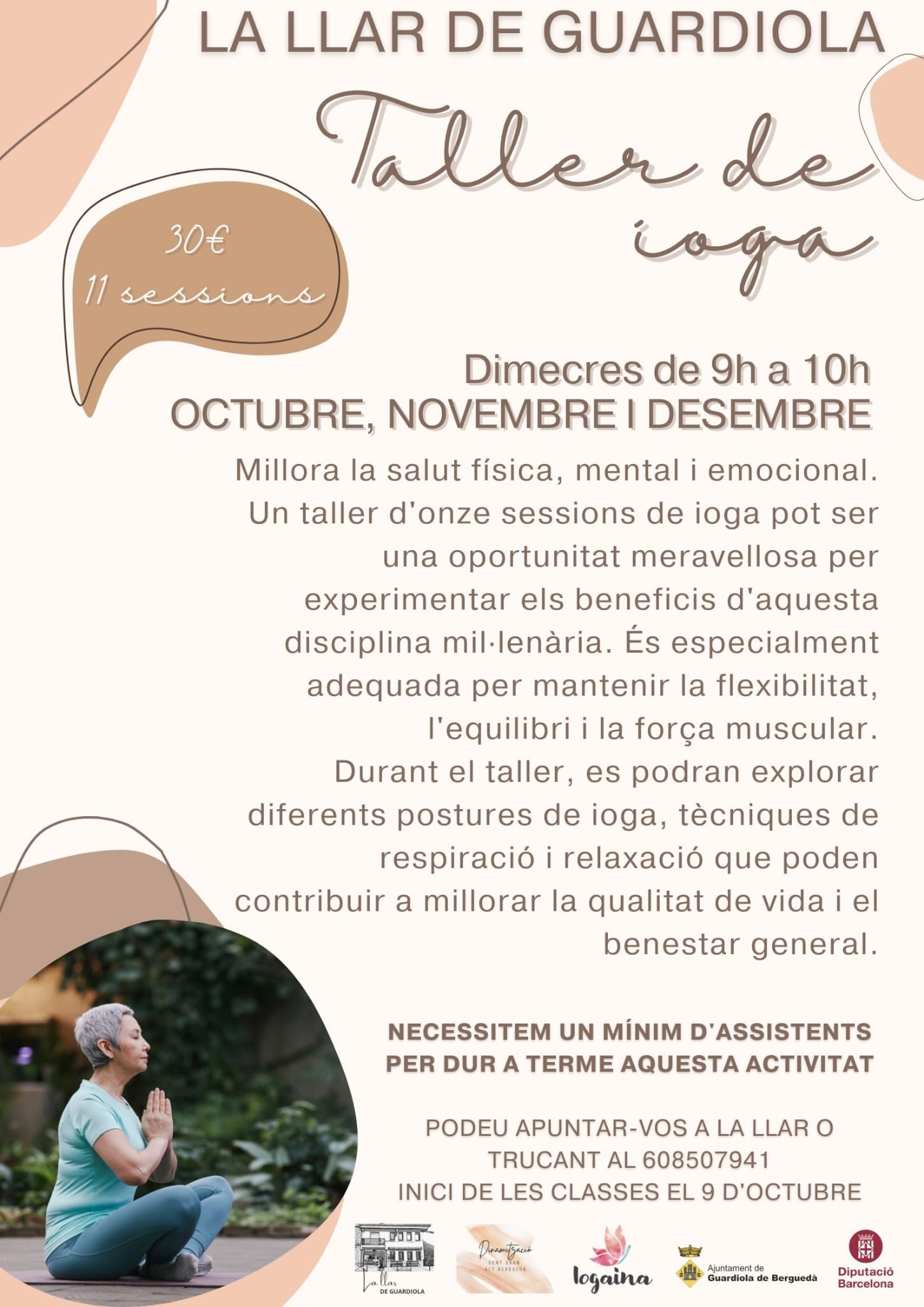 Cartell Taller de Ioga