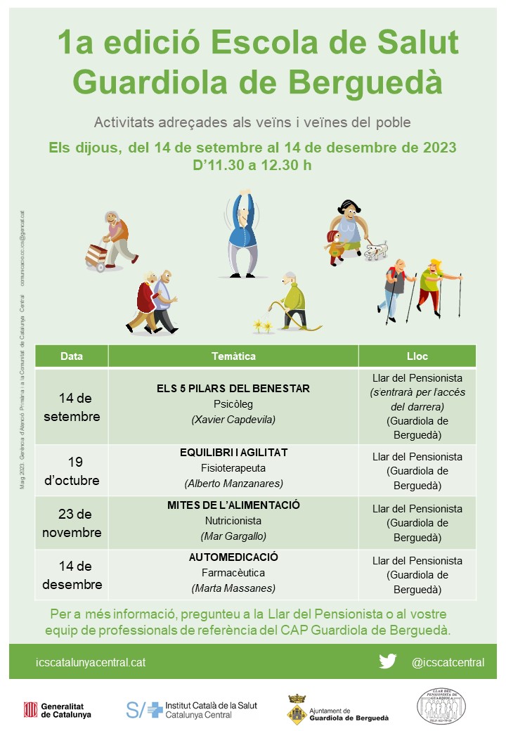 1a edició Escola de Salut Guardiola de Berguedà 